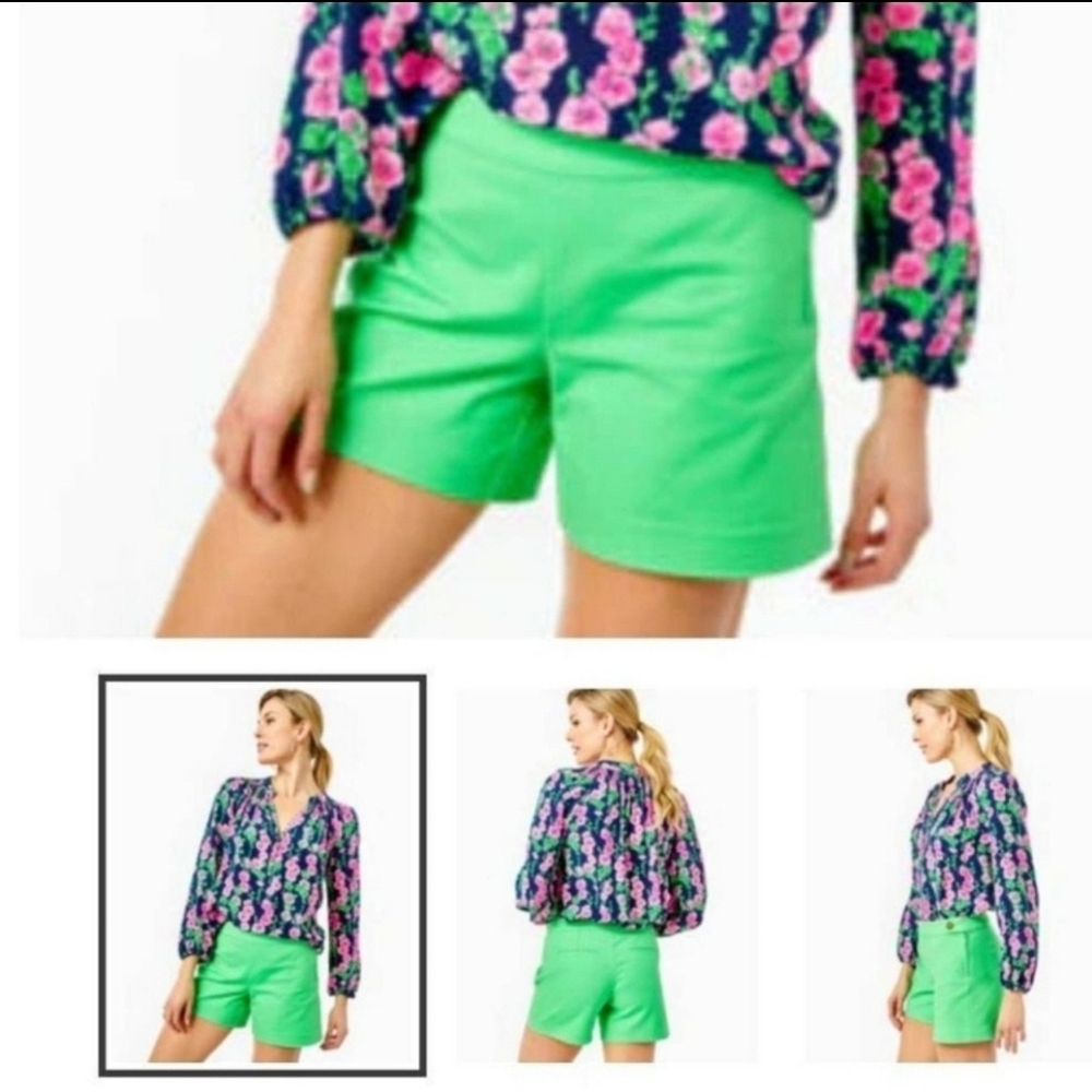 Lilly Pulitzer 5" Alessi Stretch Short Cabana Green